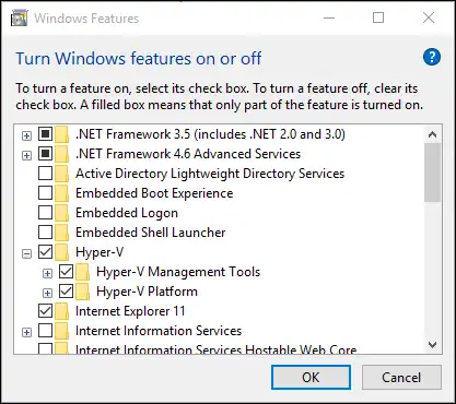 How to enable hypervisor on windows 10